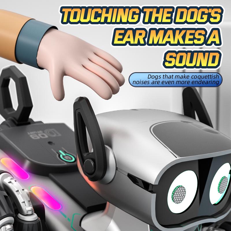 Eight-Wheel Remote Control Mechanical Dog Stunt Car - Gesture Sensing Off-Road Toy for Kids