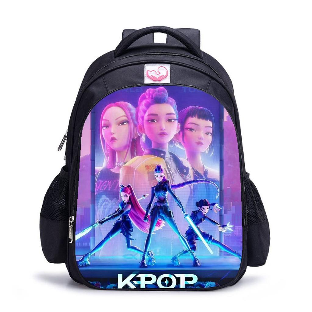 Повседневная сумка через плечо с рисунком из мультфильма для учеников младших классов средней школы, рюкзаки большой вместимости