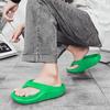 Горячие зеленые тапочки мужские шлепанцы на платформе летние облачные тапочки унисекс дизайнерские шлепанцы 2024 легкие мягкие пляжные мужские сандалии