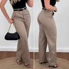 2026 Solid Color Business Casual Blazer Wide Leg Pants Women