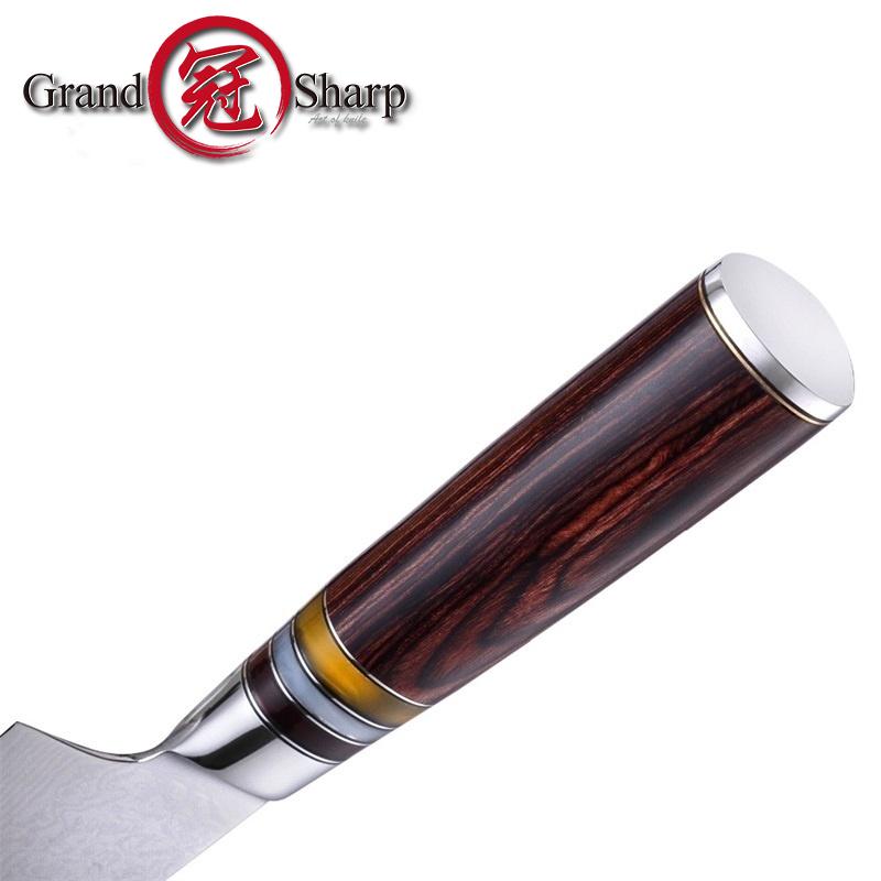 Наборы ножей из 5 предметов, японские дамасские кухонные ножи vg10, универсальный нож для нарезки шеф-повара Накири Сантоку