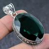 Подвеска из серебра 925 пробы с хромдиопсидом, ручная работа, 2,21 дюйма e5y12