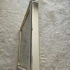 Used SEIKO Wall Clock Quartz Square White Gold
