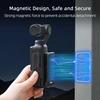 Flymile Magnetic Mount for DJI OSMO Pocket 3 Clip Holder Adjustable Magnet Bracket V-log/Tabletop Base Accessories
