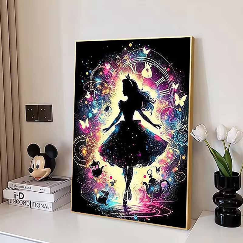 Disney 5D DIY Алмазная живопись Декор Иллюстрация Алиса в Стране чудес Алмазная вышивка Стразы Набор для вышивания крестиком Ручная работа