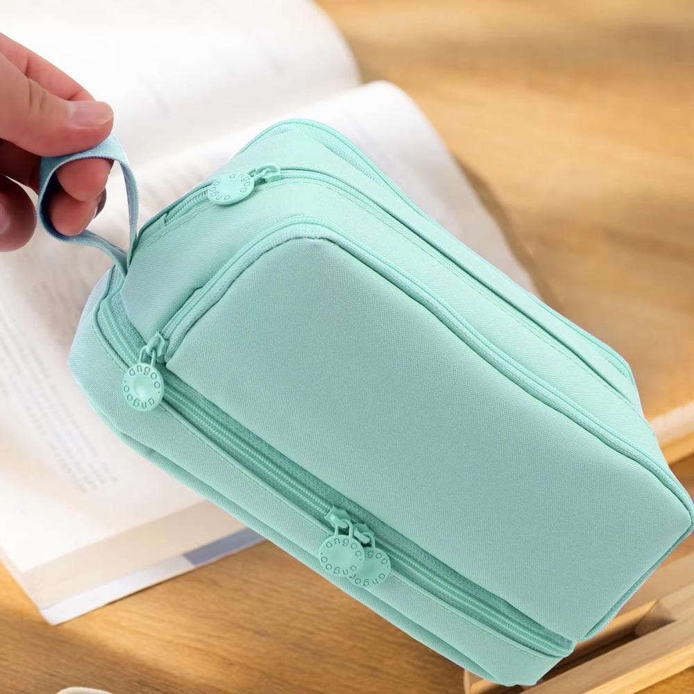 Multilayers Pencil Case 3/4 Compartment Stationery Storage Pouch for Office School Supplies