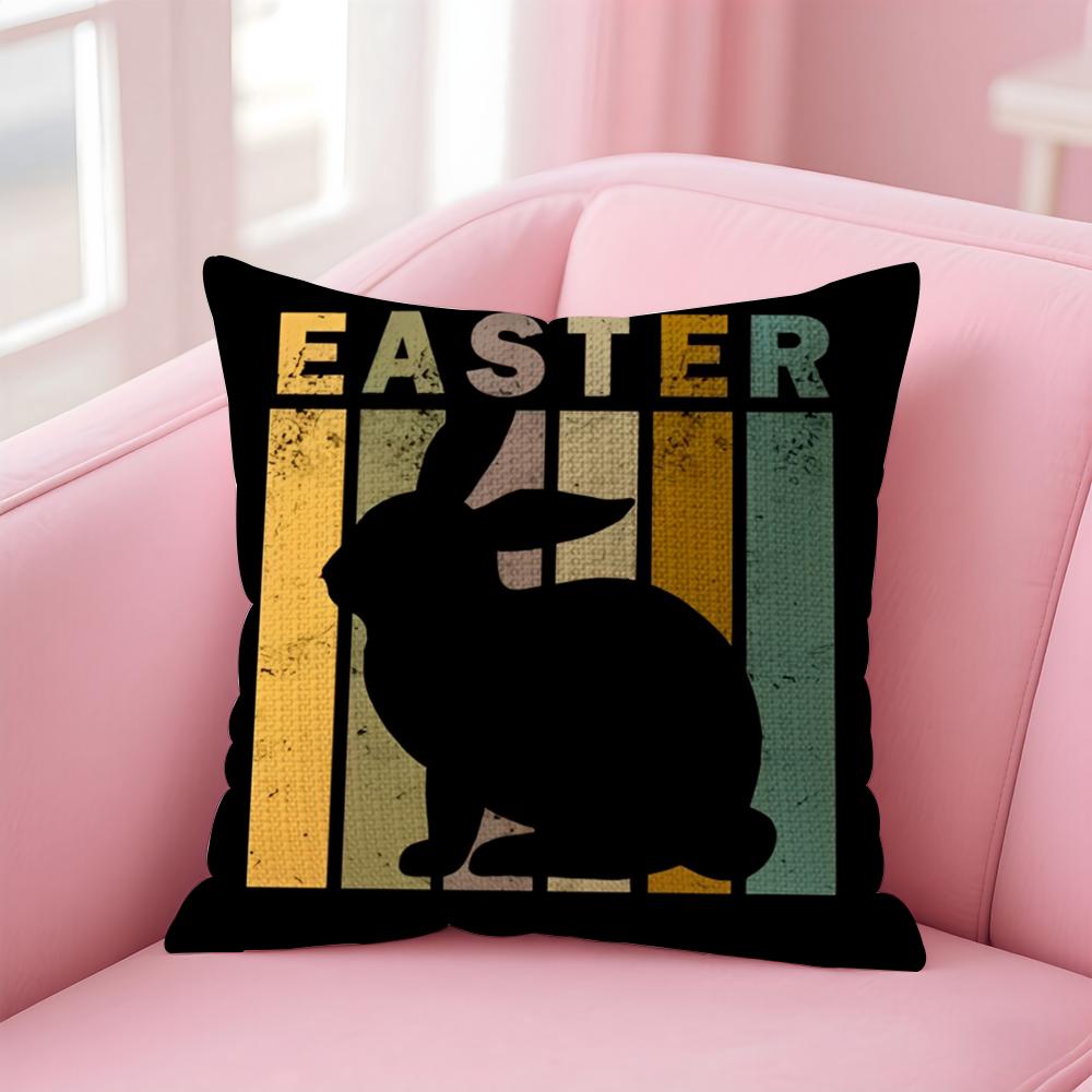 happy Easter Cushion Cover Comfort Sofa Bed Silky Elegant Invisible Zipper Decorative Holiday Gifts