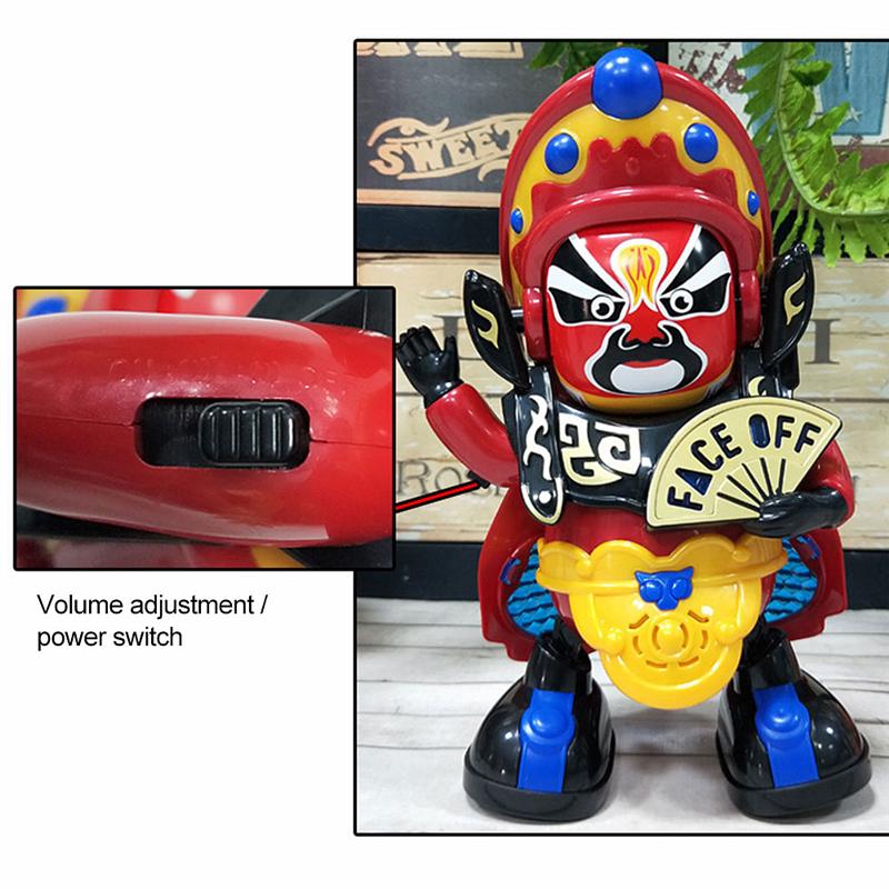 Автоматически конвертировать Пекинскую оперу, меняющую лицо, танцующего робота, светящуюся музыкальную игрушку-робота