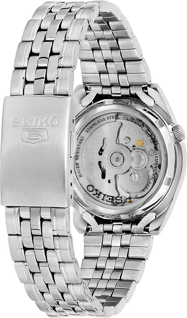 Seiko 5 Автоматические День-Дата SNK375K1 (Браслет из нержавеющей стали, Черный циферблат)