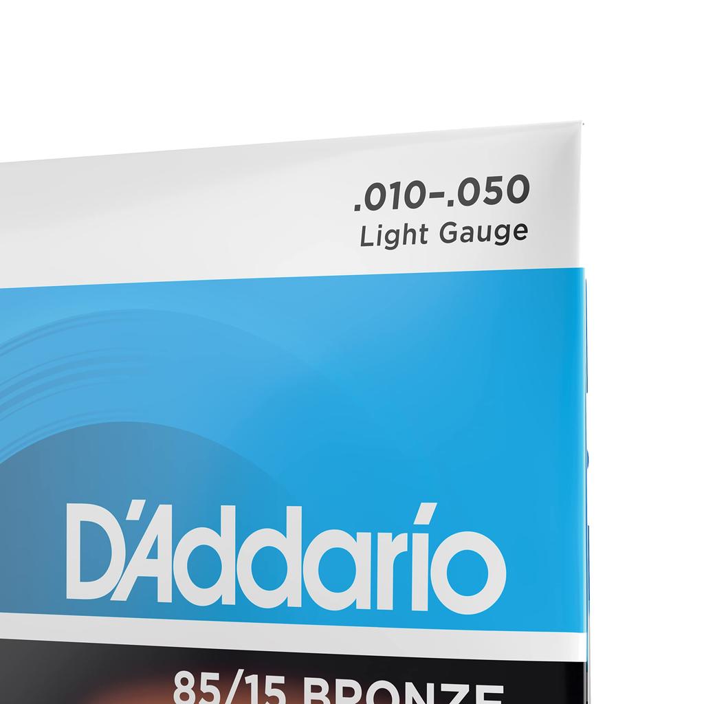Струны для акустической гитары D'Addario, 8515 American Bronze, Light, 12-струнные, .010-.050, EZ940