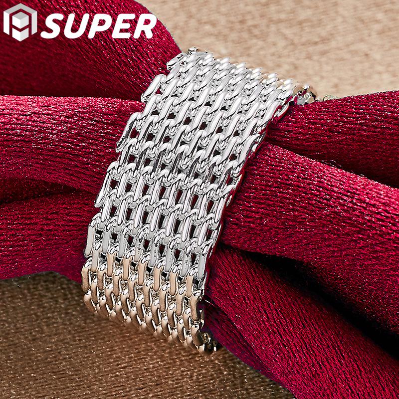 925 Sterling Silver Interwoven Web Ring Jewelry