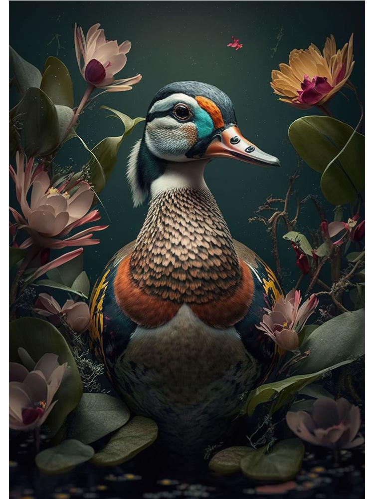 Винтажные животные в джунглях, цветы, холст, картина, печать плакатов, павлин, тукан, попугай, слон, обезьяна, настенная живопись, домашний декор для комнаты