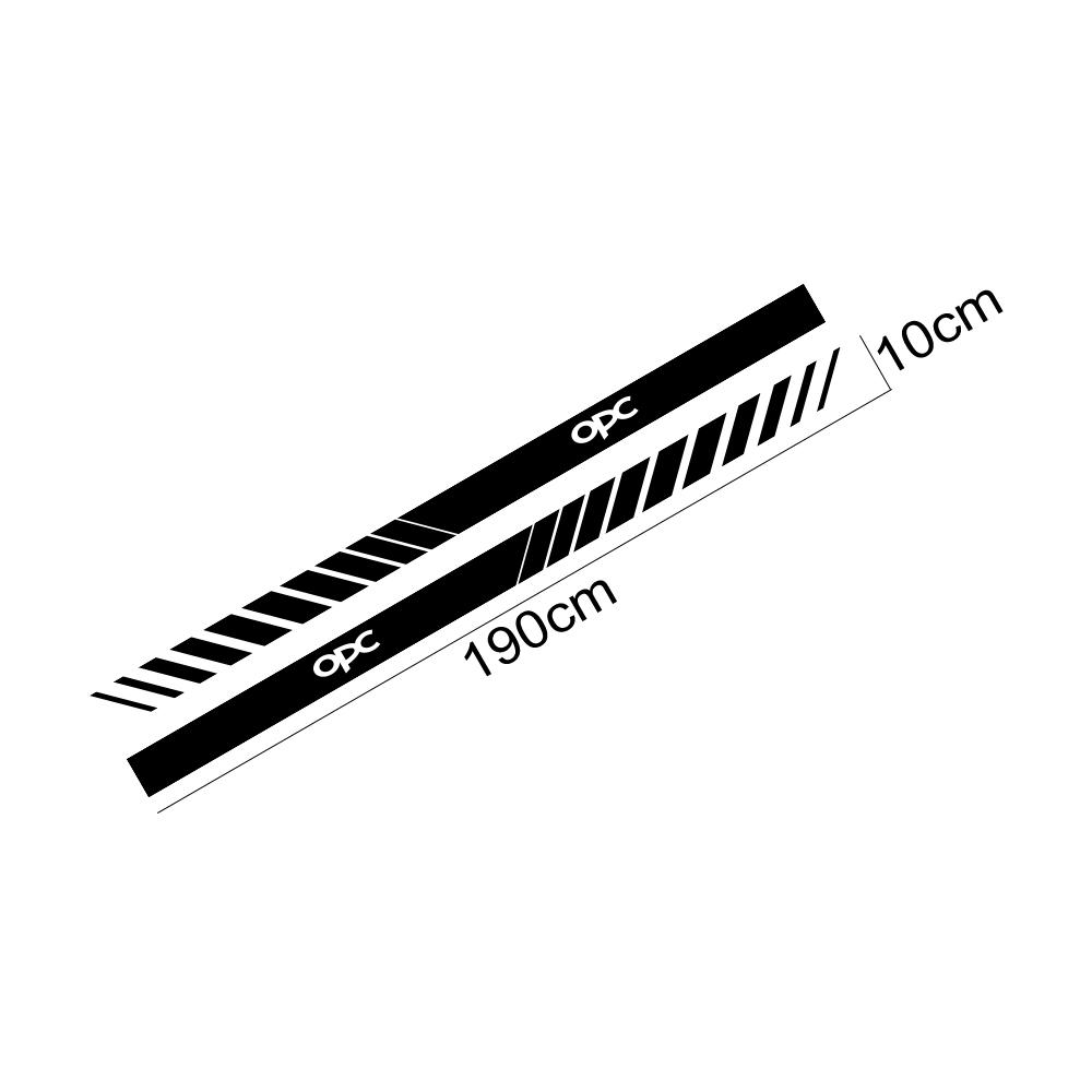 For Opel Vectra c Mokka Crossland X Corsa Insignia Opc Astra Zafira Grandland Meriva Styling Accessories Car Door Side Stickers IE5