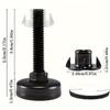 4 шт. регулируемых выравнивающих ножек, выравнивающие ножки для мебели, ножки для стола, прочные выравнивающие ножки для шкафов, диванов, набор гаек с Т-образной резьбой, большое основание черного цвета