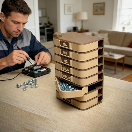 Органайзер для хранения 360 градусов вращающийся вертикальный настольный органайзер с выдвижными ящиками система маркировки электронные компоненты принадлежности для рукоделия