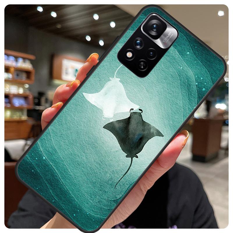 Чехол для телефона с рисунком ската для Xiaomi Redmi Note 12 11 8 9 10 Pro 9S 10S 11S 12S Redmi 9 10 12 C 10A
