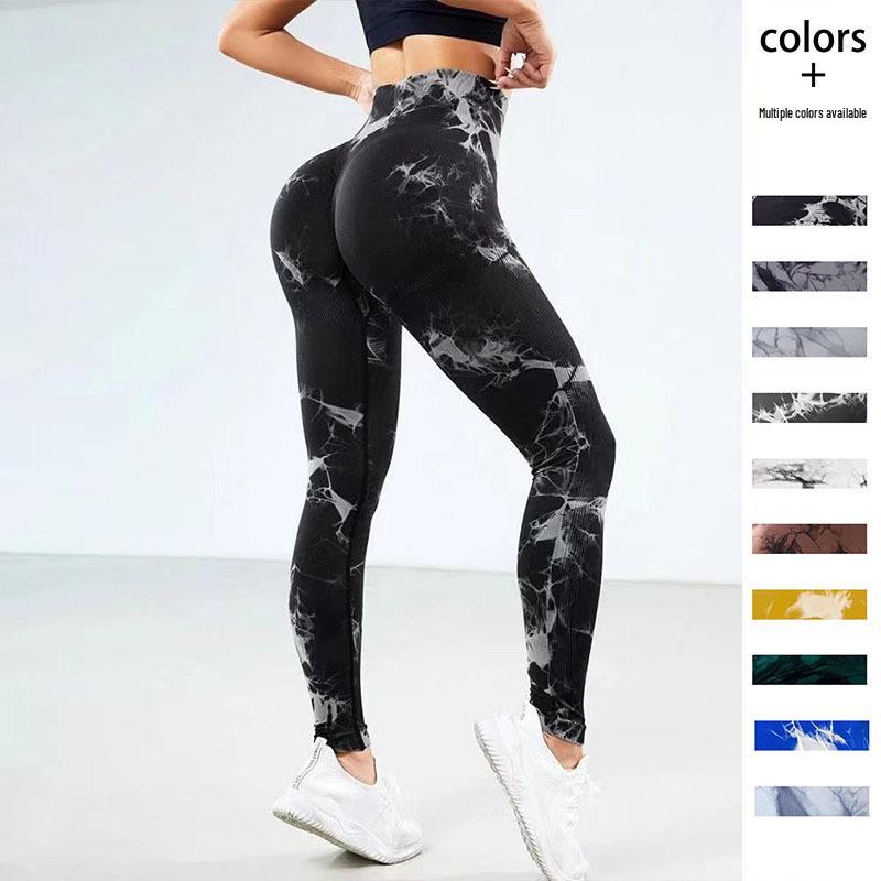 Tie-Dye High Waist Tummy-Control Butt-Lifting Yoga Leggings