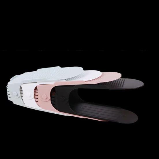 5Pcs Adjustable Shoe Stacker Shoe Slots Organizer High Durability Easy To Use Double-Layer Design Shoe Rack Holders