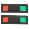 2Pcs Bathroom Signboard Toilet Occupied Vacant Slider Door Privacy Indicator Reusable Easy Install Modern Style for Home Hotel