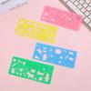 4Pcs Lovely Candy Color Kids Painting Stencil Mini Cartoon Pattern PVC Stencils PVC Hollow Template for Scrapbooking Journal DIY