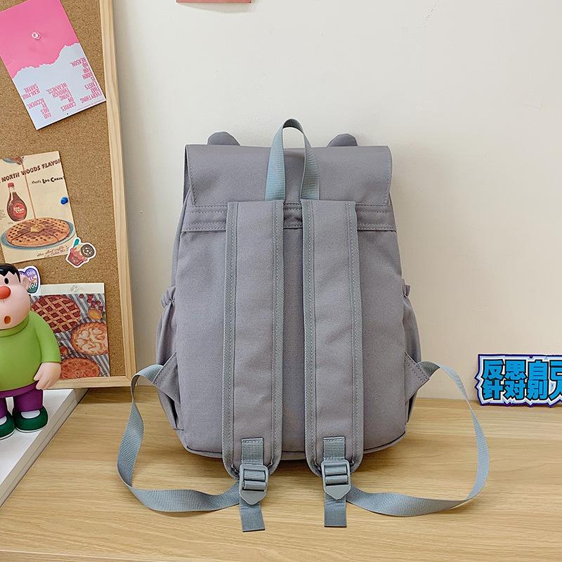 Школьный рюкзак 2025 новый японский милый рюкзак с принтом котенка большой вместимости универсальный школьный рюкзак повседневный простой дорожный рюкзак