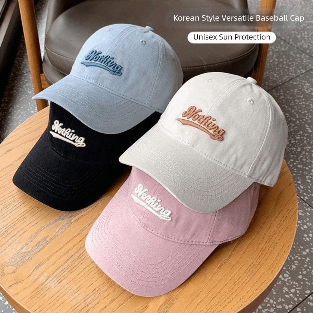 Breathable Baseball Hat Letter Embroidery Duck Tongue Cap Fashion Duckbill Cap Women Men