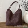 Suede Bag Women's Large Capacity 2025 New Autumn and Winter Versatile Casual Shoulder Retro Bag Commuter Tote Bag