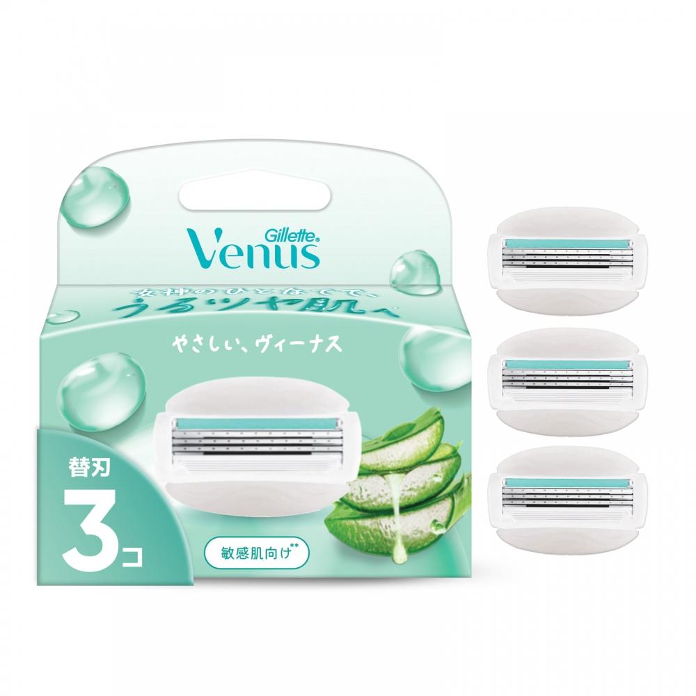 Gillette Venus Сменные кассеты для чувствительной кожи с 3 лезвиями, 3 шт. P G