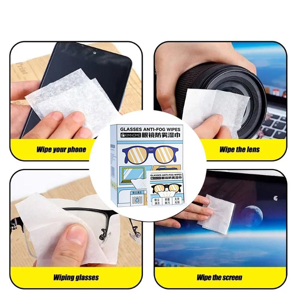 Disposable Glasses Cloth Wipe Eye Wear Accessories Len Phone Screen Cleaning Wipes