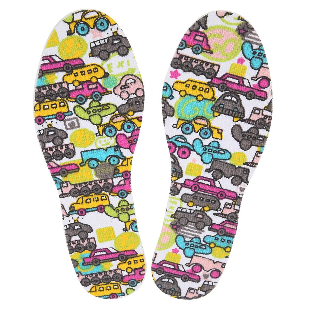 1 пара детских стелек из дышащего латекса, вставки для подошвы, детские накладки для обуви, свободный размер, мультфильм