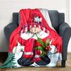 1Pc Christmas Gnome Celebration Blanket Soft Throw Blanket For Home Bedroom Bed Sofa Travel Office Solid Christmas Blanket
