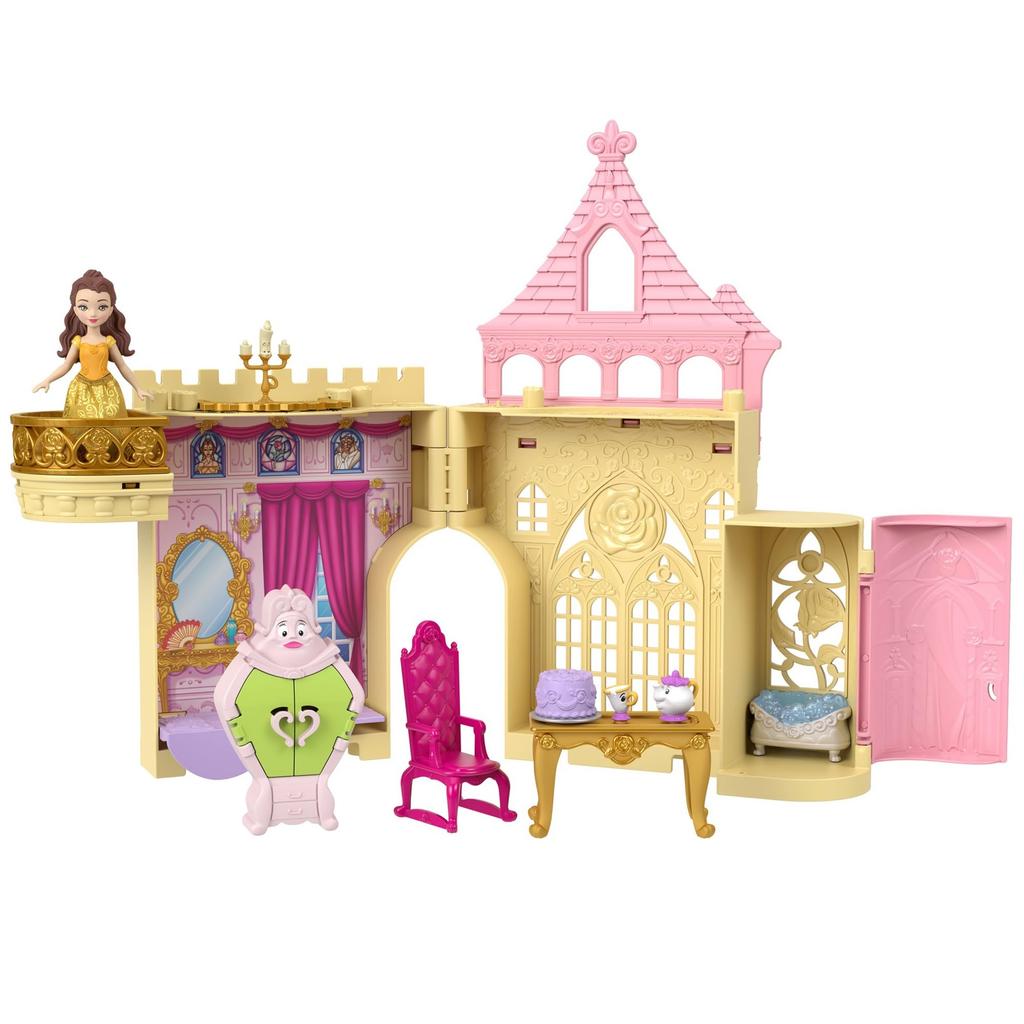 MATTEL Princess Belle и Oshiro Oshiro Mini и аксессуары для возрастов и HLW94 Disney/Disney (Серия «Касанеру»! кукла) [Кукла-наряд/замок] [Дом