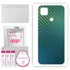 apgo Protective Skin Sticker for the Back Compatible with Xiaomi Redmi 9 Activ, Wrap Film, Foil, Vinyl - Pattern Carbon Chameleon CAKA1