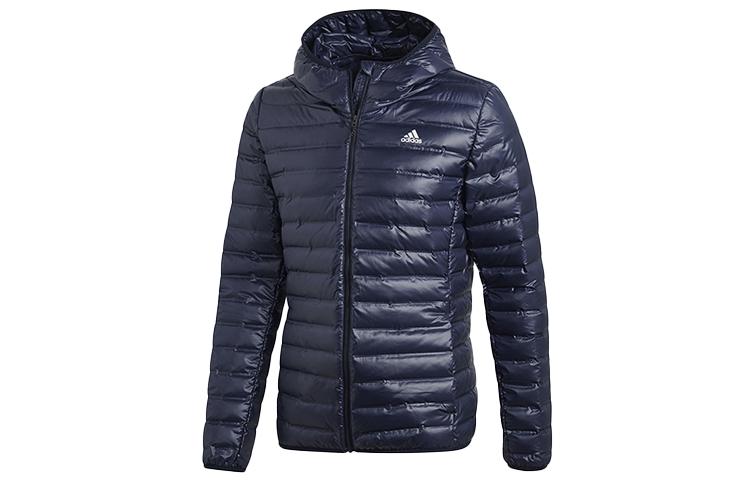 adidas Куртки Мужские Синие С Капюшоном Умеренные Другие DX0785