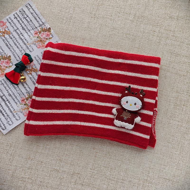 Children's 2025 Winter Red Scarf: Warm, Windproof Neck Gaiter for Girls - Cute and Protective