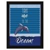 Мотивационная цитата Take Me To The Ocean Настенная рамка для картин, многоцветная, мотивирующая, 10 X 13 дюймов, набор из 1 шт.