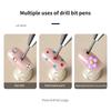 Double-Headed Nail Art Pen with Silicone Head Rhinestone Picker Wax Remover Gel UV Brush for DIY Manicure Nail Art Tools