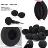 Mirhua Sponge Covers for Headphones Black Ear Set for Durability High-Elasticity & Earphones, Pads, 4-Piece (35mm Diameter)