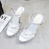 Women Summer Sandals Platform Sandals High-heeled Shoes 13cm Fashion Shows Thin Heels Plus-size Pumps Women's Shoes