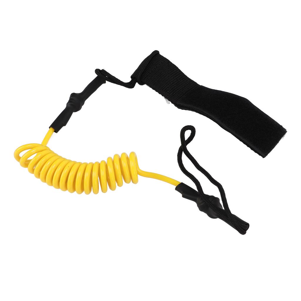 Kayak Oar Safety Rope Durable Strength Adjustable Paddle Board Accessories for Anti LostYellow