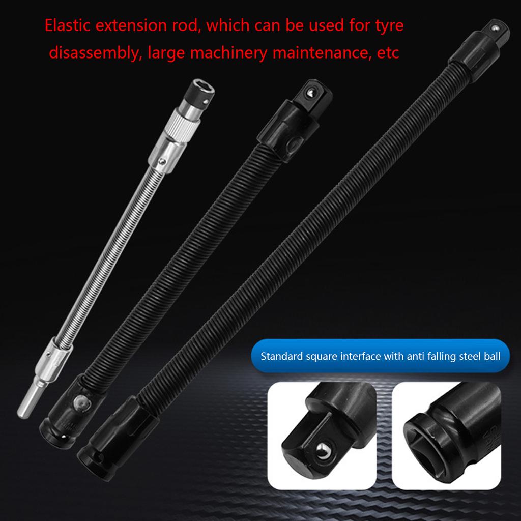 1/2 Universal Soft Shaft Heads Connecting Rod Electric Drill Manual Wrench Tool Screwdriver Bit Extension Rod Tool
