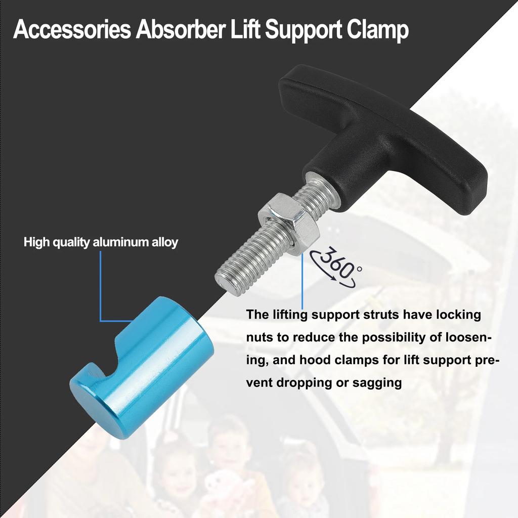 Car Hood Holder Luggage Trunk Air Pressure Anti-Slip Fixing Clamp Accessories Absorber Engine Cover Lifting Support Rod Tool