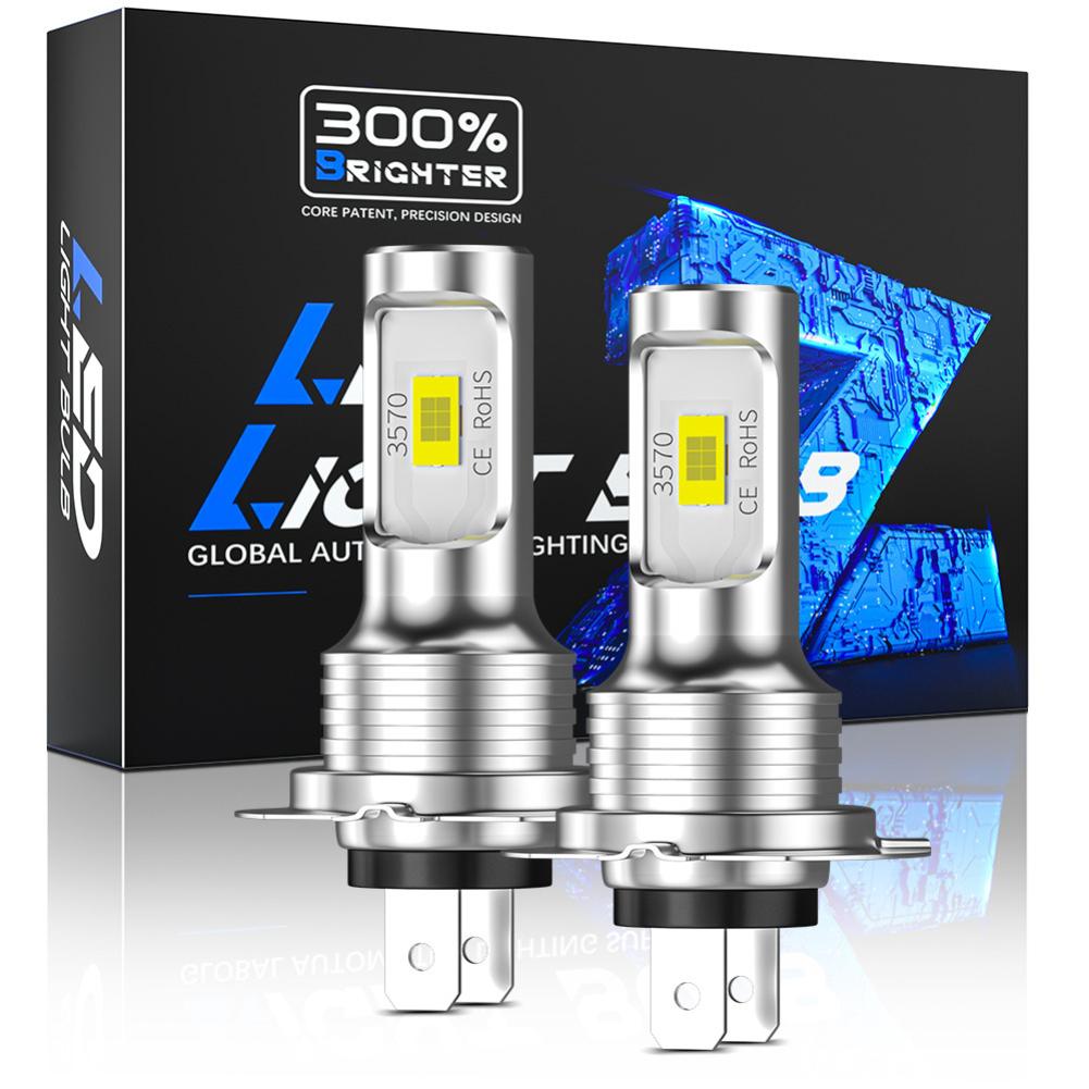 2 шт. H4/H7/H8/H11 9005 9006 светодиодные лампы автомобильные противотуманные фары супер яркие DRL дневные ходовые огни 12 В-24 В