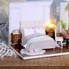 OUZEY 3D Кукольный домик Сделай сам Миниатюрный кукольный домик Игрушка Мебель CasaDolls Домики Игрушки Для Детей Подарки на День Рождения Настольное Украшение