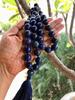 14 mm round 36"+ Indian Origin Lapis Lazuli 54+1 Guru Bead Japa Mala, Jaap Rosary, Yoga Prayer Healing Meditation September Birthstone