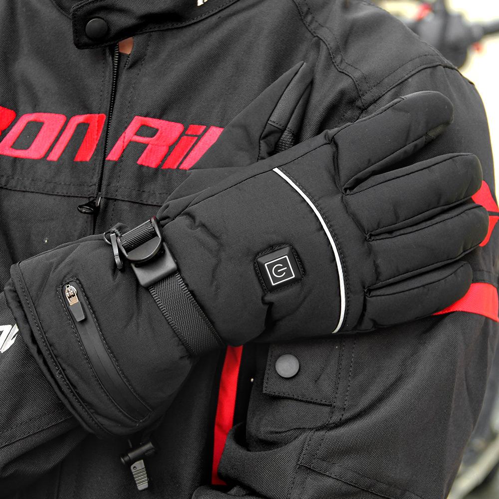 Перчатки с подогревом и двойной зарядкой через USB, аккумулятор 7,4 В, 3,7 В 4000 мАч, литиевый аккумулятор 5 В 4000 мАч