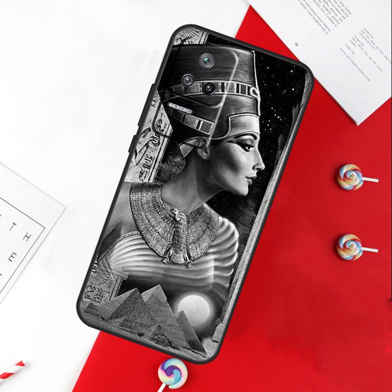 Египет Нефертити Анубис Анх Чехол Для Xiaomi 11T 12T 13T 14T Pro 13 14 15 Ultra POCO X7 Pro X3 X5 X6 F5 F6 M6 Pro Чехол