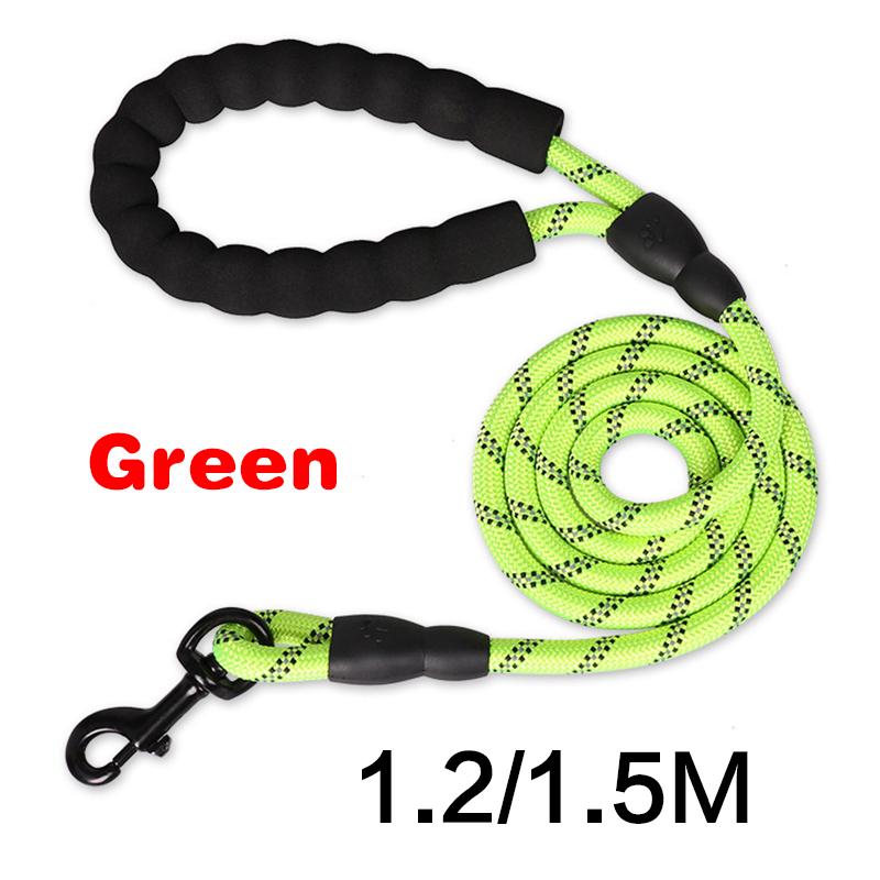 Поводки для дрессировки домашних животных 120/150 см, прочный нейлоновый поводок для собак со светоотражающим эффектом