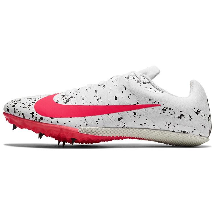 Nike Air Zoom Rival S 9 Spikes 'Paint Splatter White Crimson Jade' Men's 907564-101