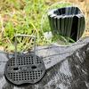 20 шт. U-образные садовые колышки  20 шт. Шайбы с 3 отверстиями Газонные гвозди Для фиксации тентов от сорняков Газонные дерновые Анкеры для фиксации на открытом воздухе